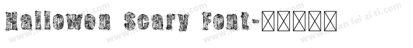 Hallowen Scary Font字体转换